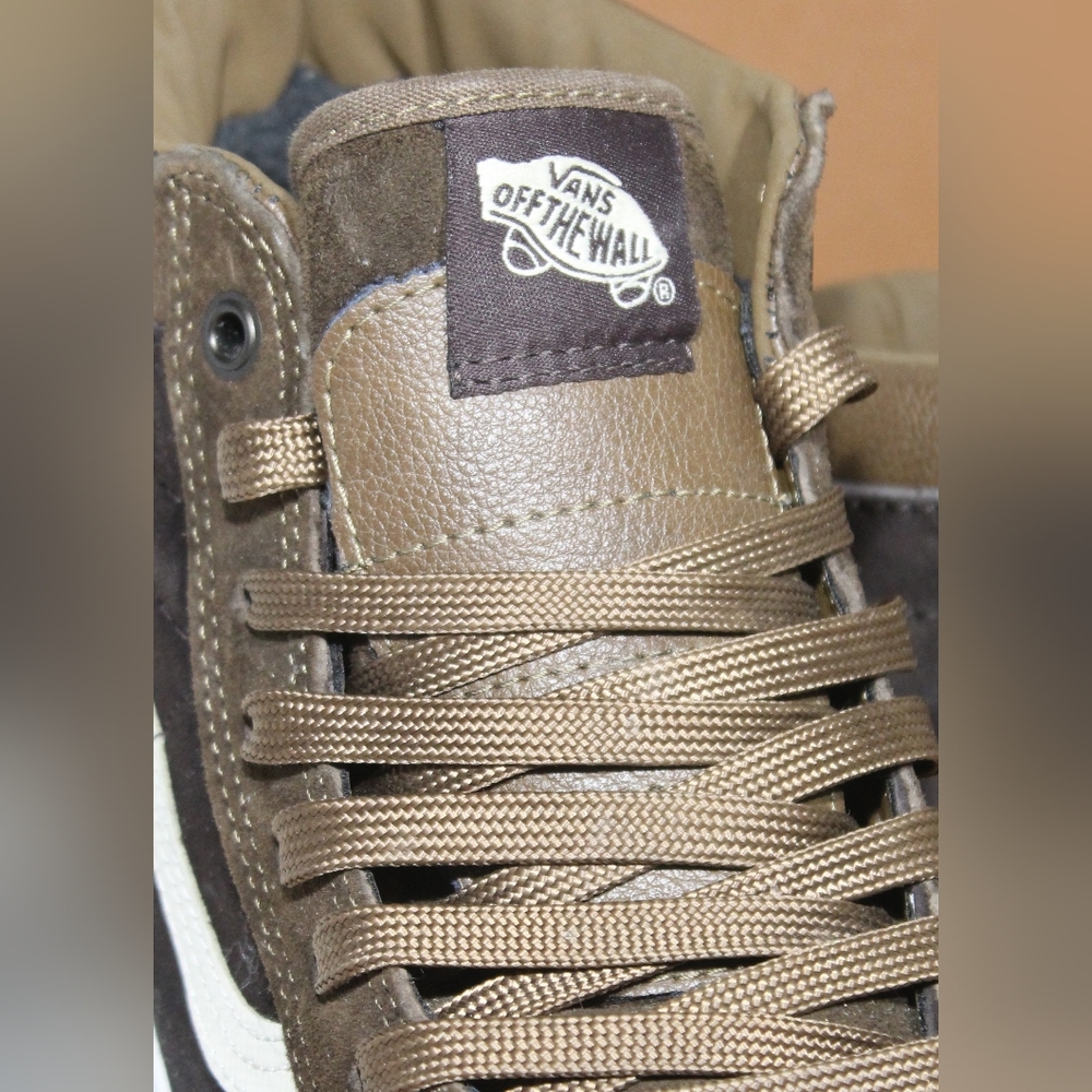 Vans Sk8 Hi MTE Dark earth/tan suede and leather. EUC  men's 8 - Picture 2 of 15